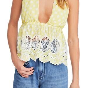 FREE‎ PEOPLE Lunch Date Halter Top. Large.